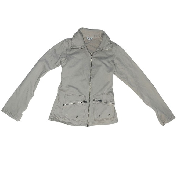 Hard tail tan  active/ athleisure long sleeve zipper hooded sz s - Picture 1 of 7